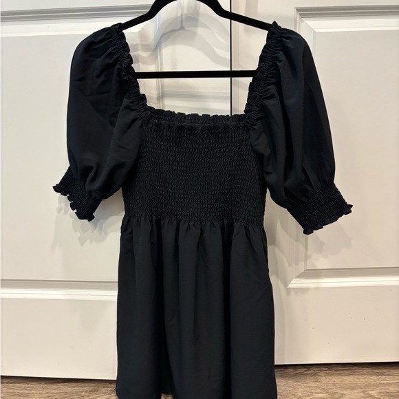 Hill House Black Smocked Dress NEW - Picture 8 of 9